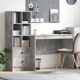  Stol s ladicama 2 pcs Betonski sivi | shoptok.hr