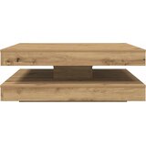  Klub stolić rotirajući za 360 stupnjeva, Artisan hrast 90x90x34,5 cm | shoptok.hr