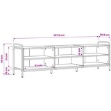  TV ormar 140 x 39,5 x 50 cm Crni hrast Konstruirano drvo | shoptok.hr