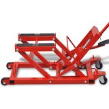 vidaXL Crvena hidraulična dizalica za motocikl/četverokotač do 680 kg | shoptok.hr