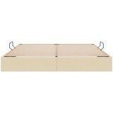  Otomanski krevet s pohranom Krema 160 x 200 cm tkanina | shoptok.hr