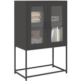 Furnova Visoka omara črna 68x39x107 cm jeklo, (21954161) Cene
