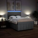  Krevet box spring s madracem svjetlosiva 160x200 cm tkanina | shoptok.hr
