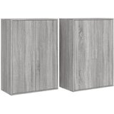 vidaXL Komoda 2 kosa siva sonoma 60x31x84 cm inženirski les, (21274153) | Shoptok.si