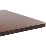  miza temno rjava 80x80 cm mediapan | Shoptok.si