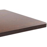  Bistro stol tamnosmeđi 80 x 80 cm mdf | shoptok.hr