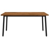 Kvadratni blagovaonski stol 160 x 90 x 75 cm Prirodna - Prirodna i crna 160 x 90 x 75 cm Četvrtasto | shoptok.hr