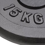 vidaXL Ploče za utege od lijevanog željeza 2 kom 2 x 15 kg | shoptok.hr
