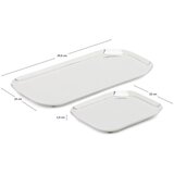 Kave Home Pladnjevi u setu od nehrđajućeg čelika 2 kom za posluživanje 15x29 cm Nirela – | shoptok.hr