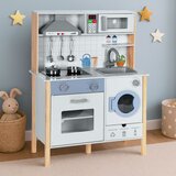 ECO TOYS dječja kuhinja za igru sa zvukovima, LED rasvjetom, pećnicom, perilicom rublja i dodacima | shoptok.hr