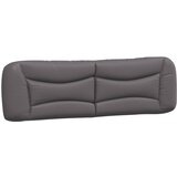  Jastuk za uzglavlje Hvar sivi 180 cm od umjetne kože | shoptok.hr