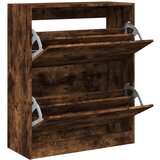 Furnova Omarica za čevlje dimljeni hrast 80x34x96,5 cm inženirski les, (21954435) | Shoptok.si