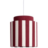 Leitmotiv Rdeča/bela viseča svetilka iz vrvi ø 30 cm Vienna Stripes – Cene