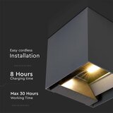  Solarno LED zidno svetlo sa senzorom LED/9W/5V IP65 2600 mAh antracit | Eponuda.com