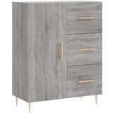 Maison Chic Komoda - Predalnik siva sonoma 69,5x34x90 cm inženirski les, (21717156) | Shoptok.si
