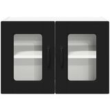  Zidni kuhinjski ormarić s policom 2 pcs Crna 60 x 31 x 40 cm | shoptok.hr