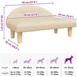 Krevet za pse krem 70x52x30 cm od tkanine | Eponuda.ba
