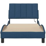  posteljni okvir brez vzmetnice Modra 80x200cm Tkanina | Shoptok.si