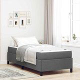 vidaXL Krevet s opruga kutije Tamno siva, Crna 90 x 200 cm | shoptok.hr