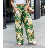 UR/CEO Green wide floral pants Cosimo | Shoptok.si