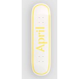 April Skateboards Twin Og Logo - 8.5" Skateboard deska yelllow white Cene