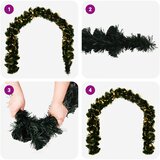  Božićni vijenci 48 LED lampica Topla bijela PVC | shoptok.hr