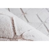 Kayoom PREPROGA Vivica 125 Weiß / Taupe taftano bela, rjavosiva | Shoptok.si