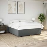 Furnova Posteljni okvir brez vzmetnice temno siv 200x200 cm blago, (21938978) Cene