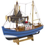  Kolekcionarska maketa ribarskog broda 30x26cm - plavi | shoptok.hr