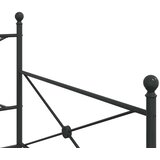  Krevet na rasklapanje bez madraca crni 100x200 cm čelik | shoptok.hr