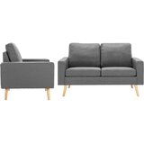  2-dijelni set sofa od tkanine svjetlosivi | shoptok.hr