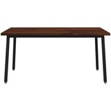  Kvadratni blagovaonski stol 160 x 80 x 75 cm Tamno smeđa - tamno smeđa i crna 160 x 80 x 75 cm Četvrtasto | shoptok.hr