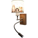 Brilagi LED Flex. lampa BOBO WOOD 1xE27/25W/230V + LED/3W hrast/bela/životinjice | Eponuda.com