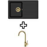 Aquasanita Set Notus SQ101AW + Vida PVD Black metallic/Zlato | shoptok.hr