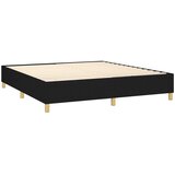  s oprugama i madracem crni 180x200 cm od tkanine | shoptok.hr