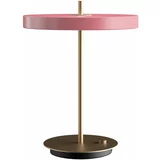 UMAGE Rožnata LED zatemnitvena namizna svetilka s kovinskim senčnikom (višina 41,5 cm) Asteria Table –