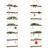 vidaXL Zidni ukrasi u obliku ljestava 2 kom 30x100 cm prirodne grane | shoptok.hr