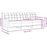 vidaXL 2-dijelni set sofa krem od tkanine | shoptok.hr