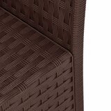 Multi Garden vrtna sofa za dvije osobe s jastukom, klupa za balkon, terasu i vrt, smeđa | shoptok.hr