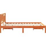 Krevetna konstrukcija s uzglavljem Vosak smeđa 120 x 200 cm | shoptok.hr