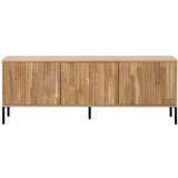 WOOOD TV komoda od punog hrasta u prirodnoj boji 150x56 cm Gravure – Cijene