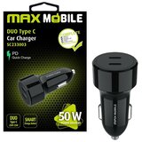 Max Mobile auto punjač 50W 2X type c SC-233003 crni | Eponuda.com