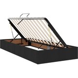 Krevet s madracem i skladištem Crna 90 x 200 cm tkanina | shoptok.hr