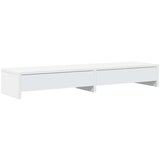  Stalak za monitor s ladicama bijeli 100 x 27 x 15 cm drveni | shoptok.hr