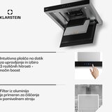 Klarstein Valeria otočna napa | Režim ekstrakcije i recirkulacije | Elegantni dizajn od nehrđajućeg čelika | 600 m³/h | 60 cm | shoptok.hr