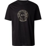Armani Exchange Majica zlatna / crna Cijene