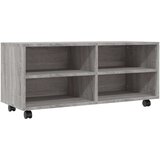 vidaXL TV omarica s kolesci siva sonoma 90x35x35 cm inženirski les | Shoptok.si