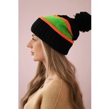 Kesi Women's Cap Kinga K297 Black + Orange + Neon Green | shoptok.hr