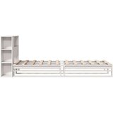 vidaXL Knjižna postelja brez vzmetnice bela 90x190 cm trden les | Shoptok.si