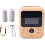 Digitalni fotoaparat s instant printerom - smeđi | shoptok.hr